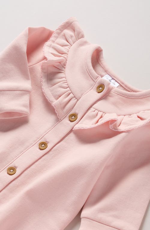 Nordstrom Ruffle Cozy Romper In Pink