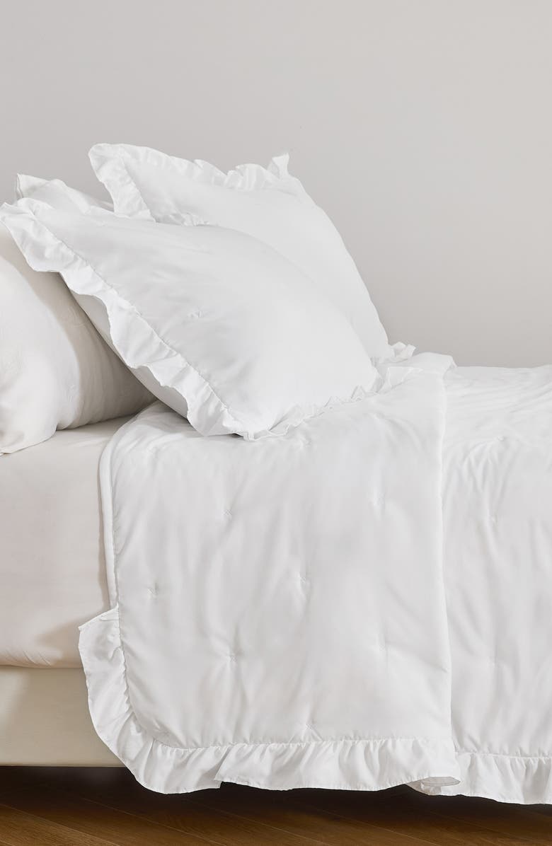 Woven & Weft Ruffle Quilt Set, Alternate, color, White