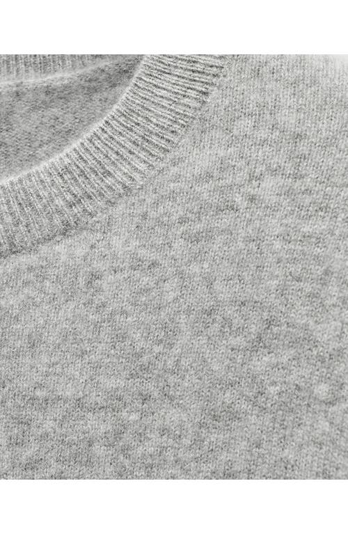 Shop Mango Cashmere Sweater In Medium Heather Grey