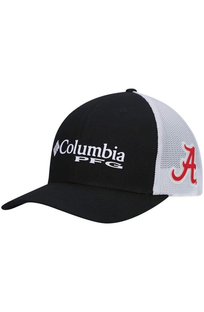 Columbia Men's Columbia Black Alabama Crimson Tide PFG Snapback Hat, Main, color,