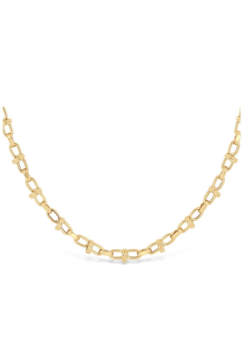 Men's 14K Gold Wrapped Link Chain Necklace, Alternate, color, 14K YELLOW GOLD