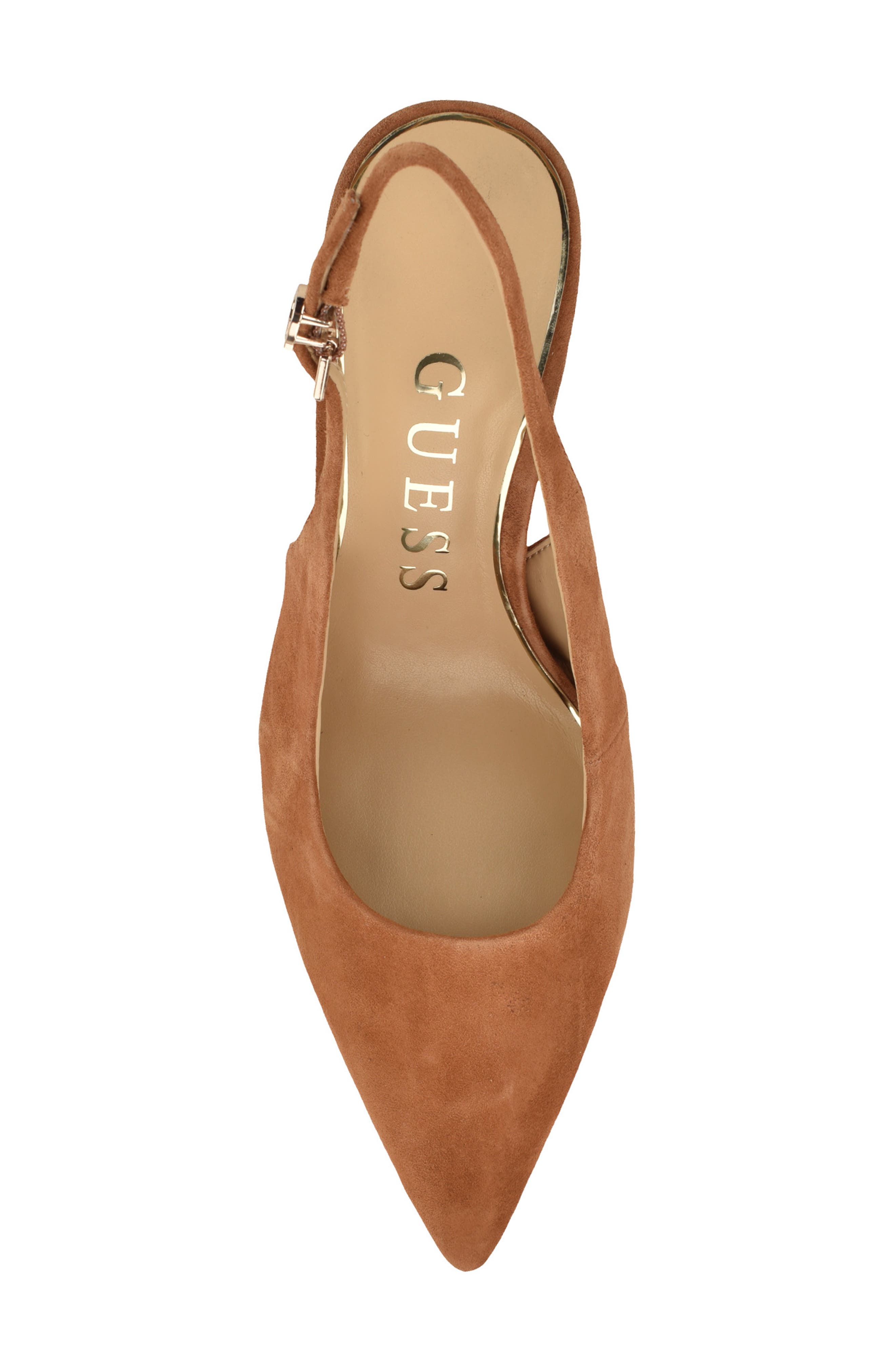 GUESS Princelsa Slingback Pump, Alternate, color, Brown