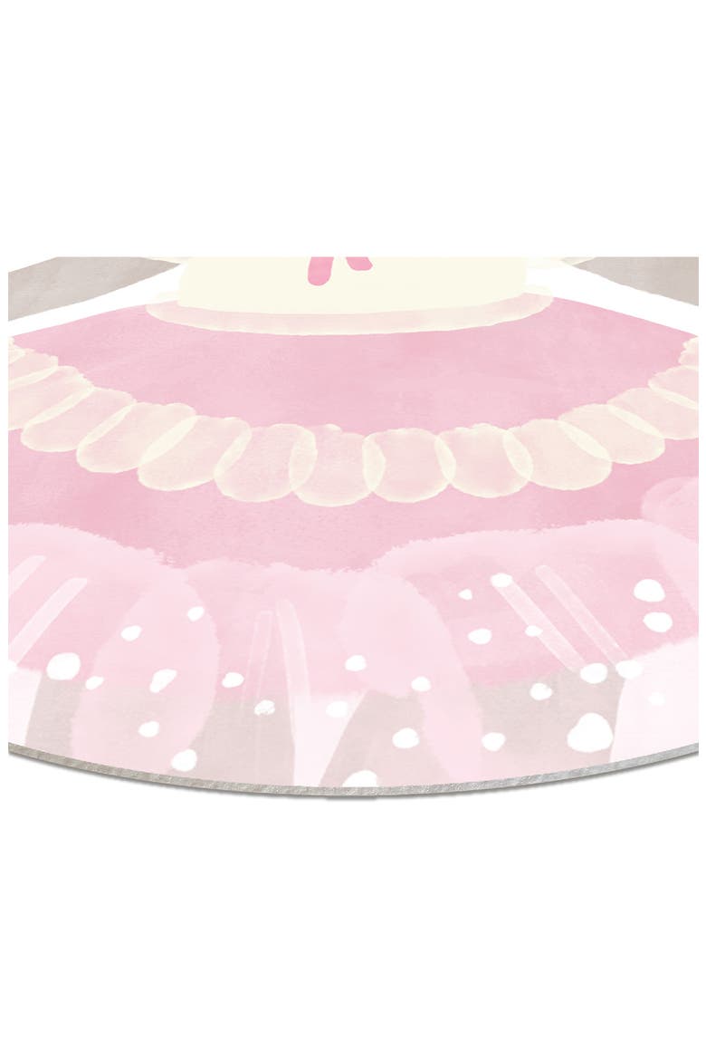 Ballerina Bunny Vinyl Mat, Alternate, color, WHITE