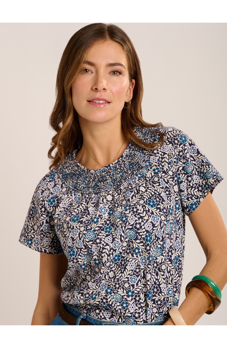 Brakeburn Jessica Floral T-shirt, Alternate, color, Navy