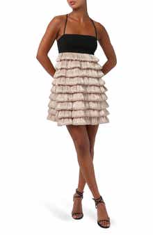 Lulus Inaya Bubble Tiered Minidress