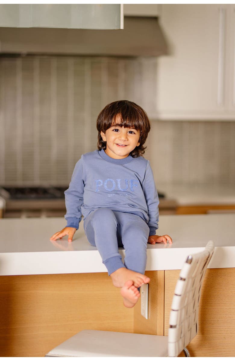 Pouf Boys Sweatsuit, Alternate, color, Blue