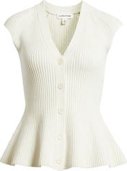 Nordstrom Rib Peplum Top