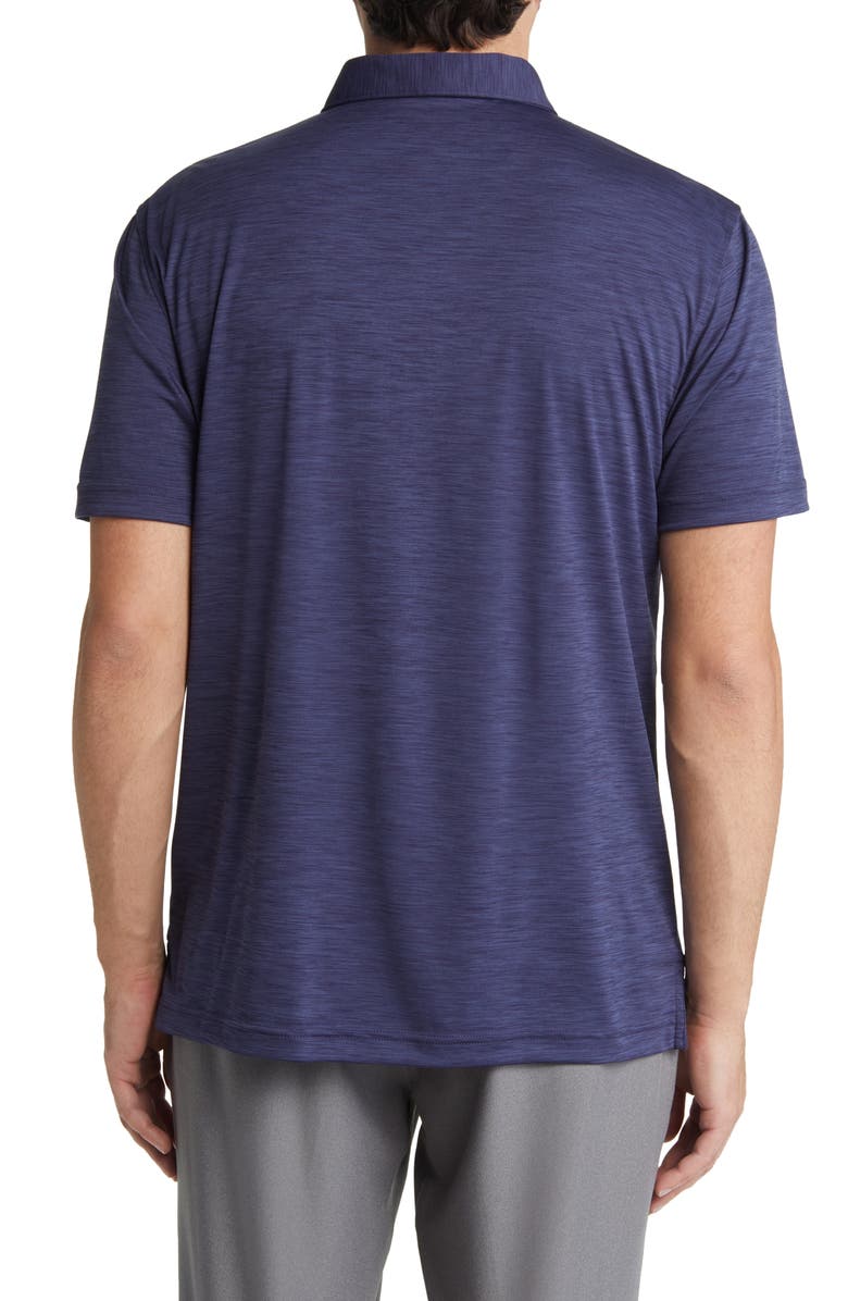 Peter Millar Featherweight Mélange Performance Polo, Alternate, color, Navy
