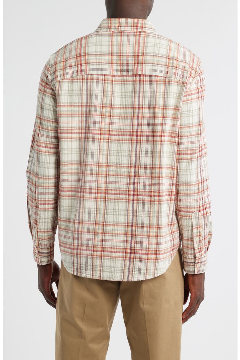 Shelly Seersucker Shirt, Alternate, color, RUST / MULTI