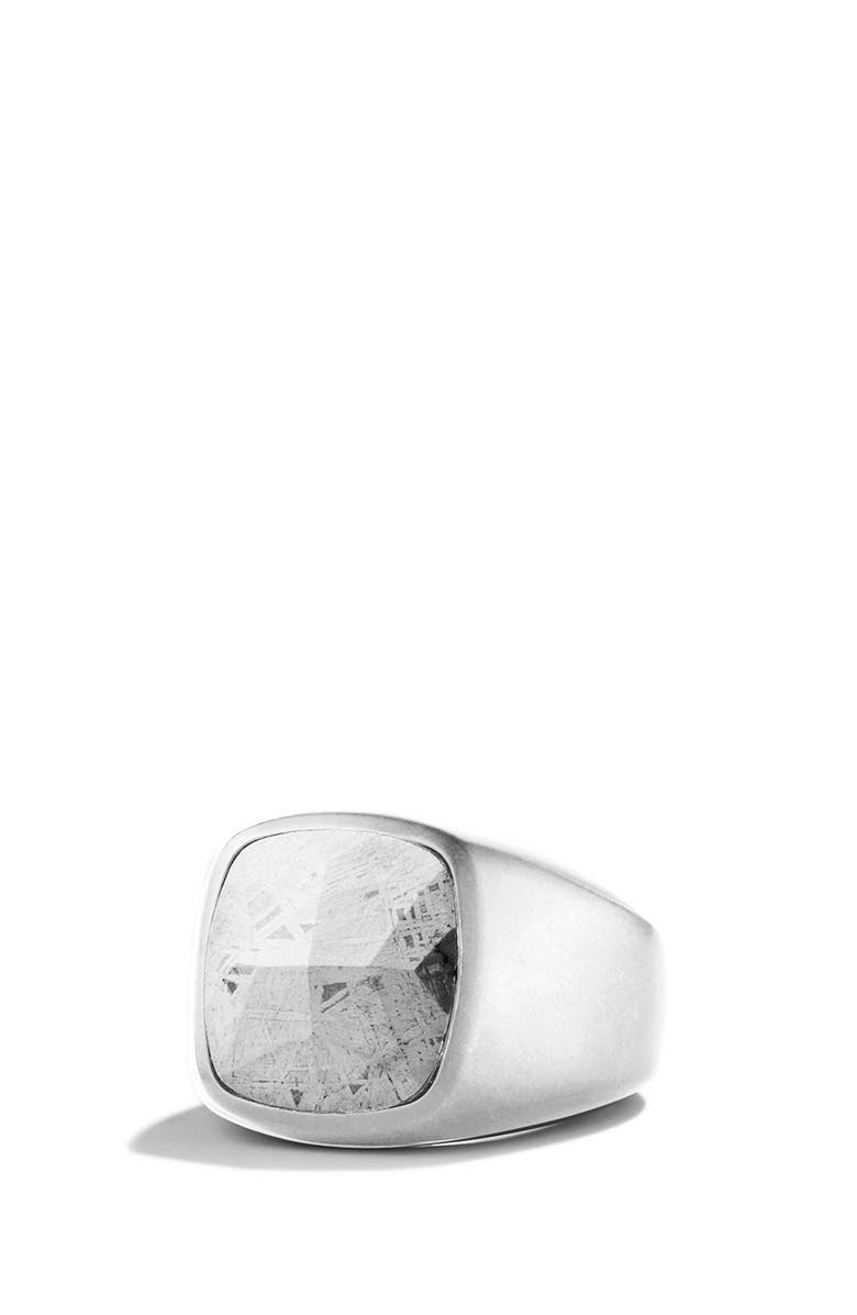 David Yurman Signet Ring with Meteorite, Main, color,