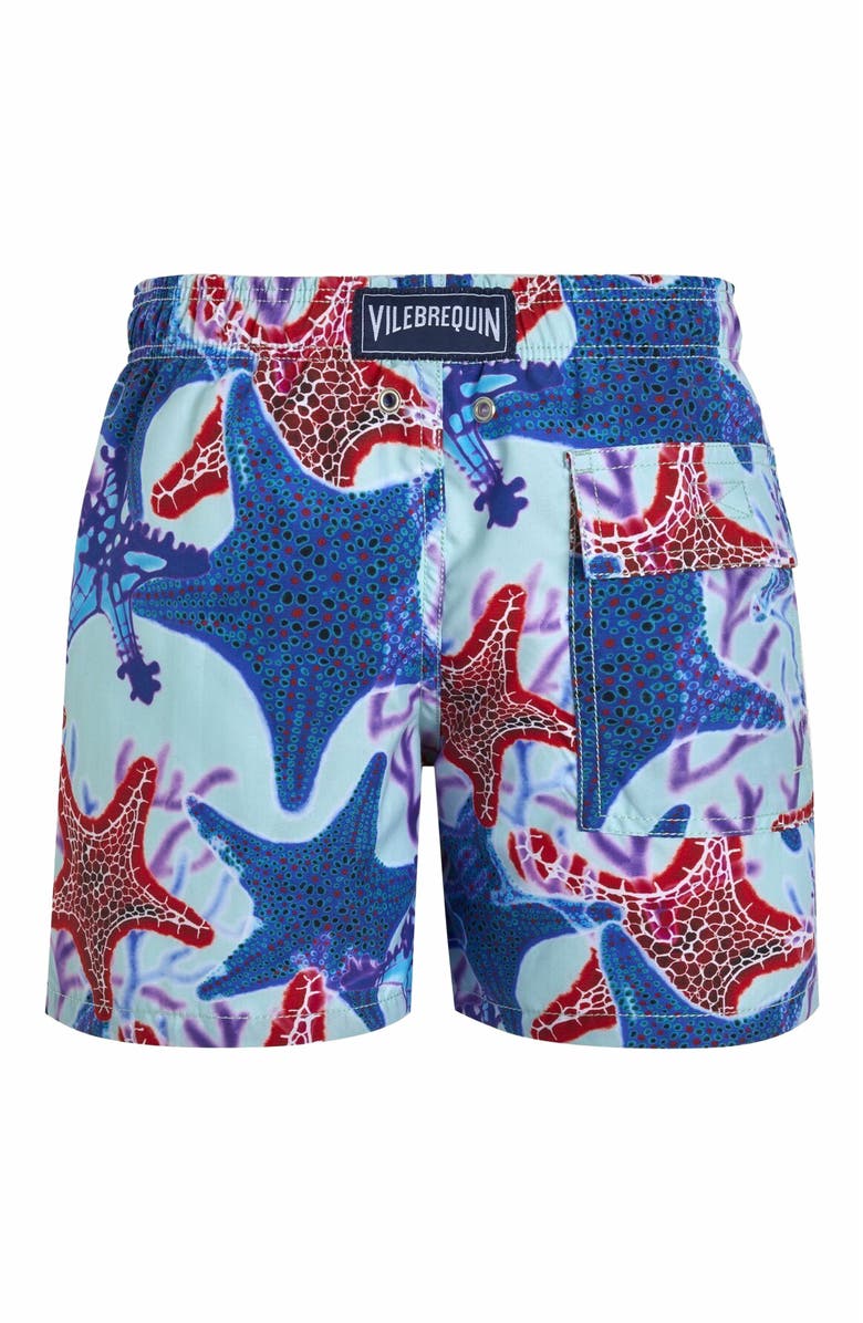 Vilebrequin Kids' Glowed Stars Swim Trunks, Alternate, color, 