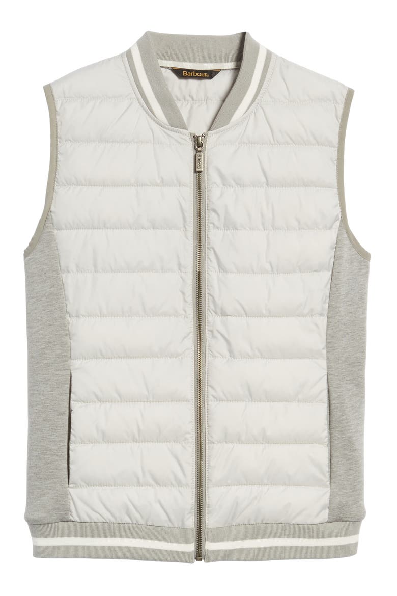 Bleachey Quilted Gilet, Alternate, color, LIGHT GREY MARL / GLACIER