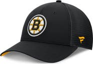 FANATICS Men's Fanatics Black Boston Bruins Authentic Pro Home Ice Trucker Adjustable Hat