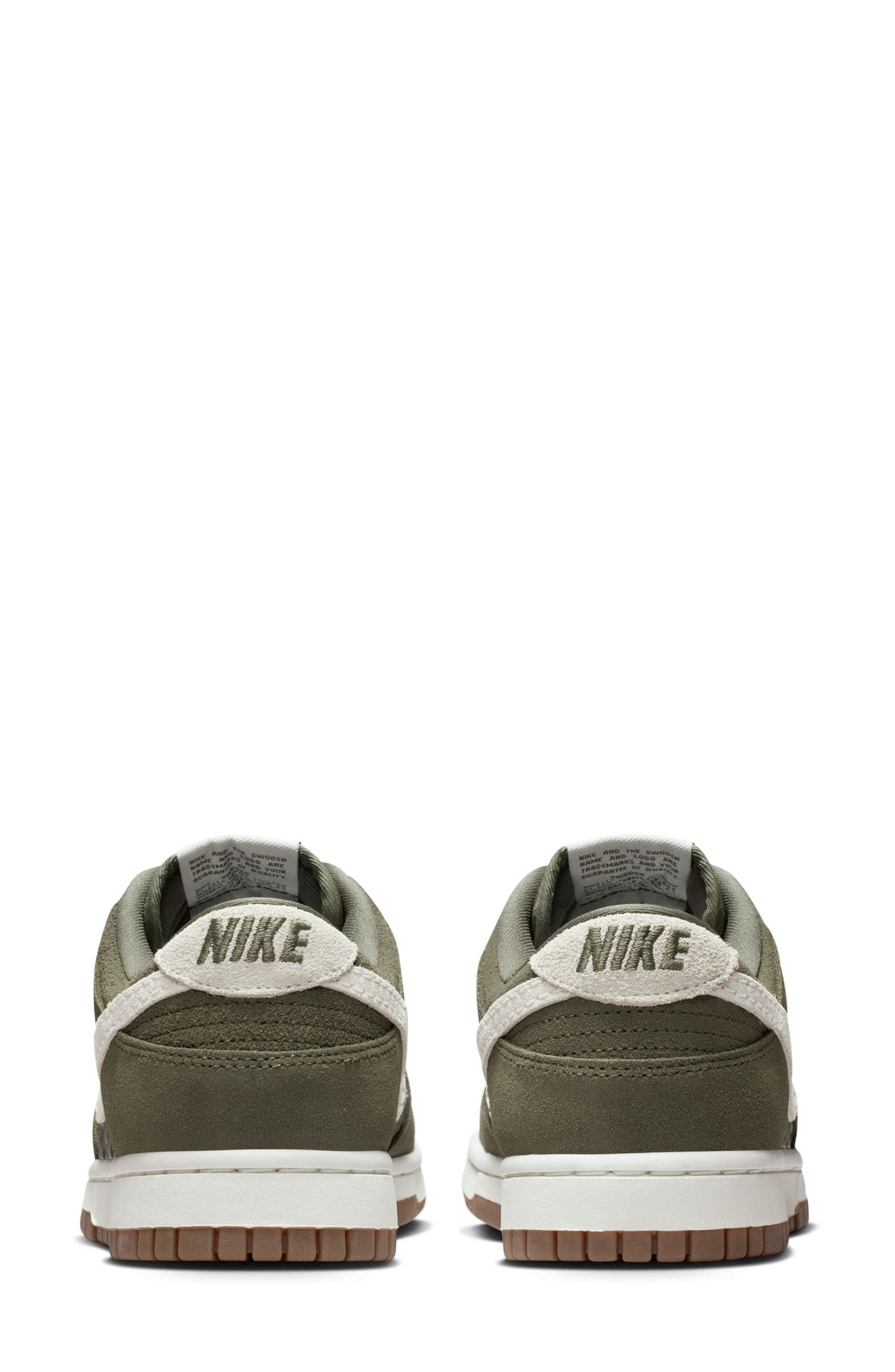 Nike Dunk Low Basketball Sneaker, Alternate, color, Medium Olive/ Sail/ Brown