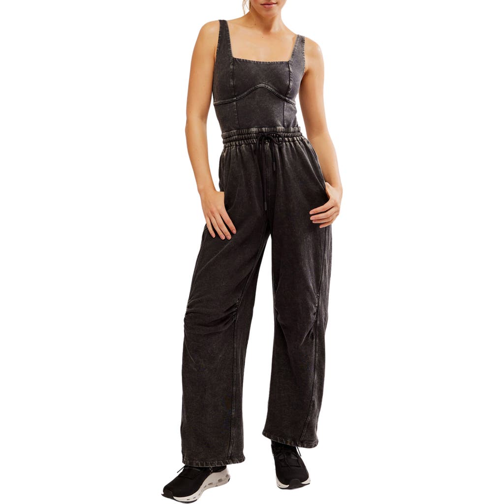 Fp Movement By Free People Fp Movement Inbound Stretch Cotton Jumpsuit In Brown