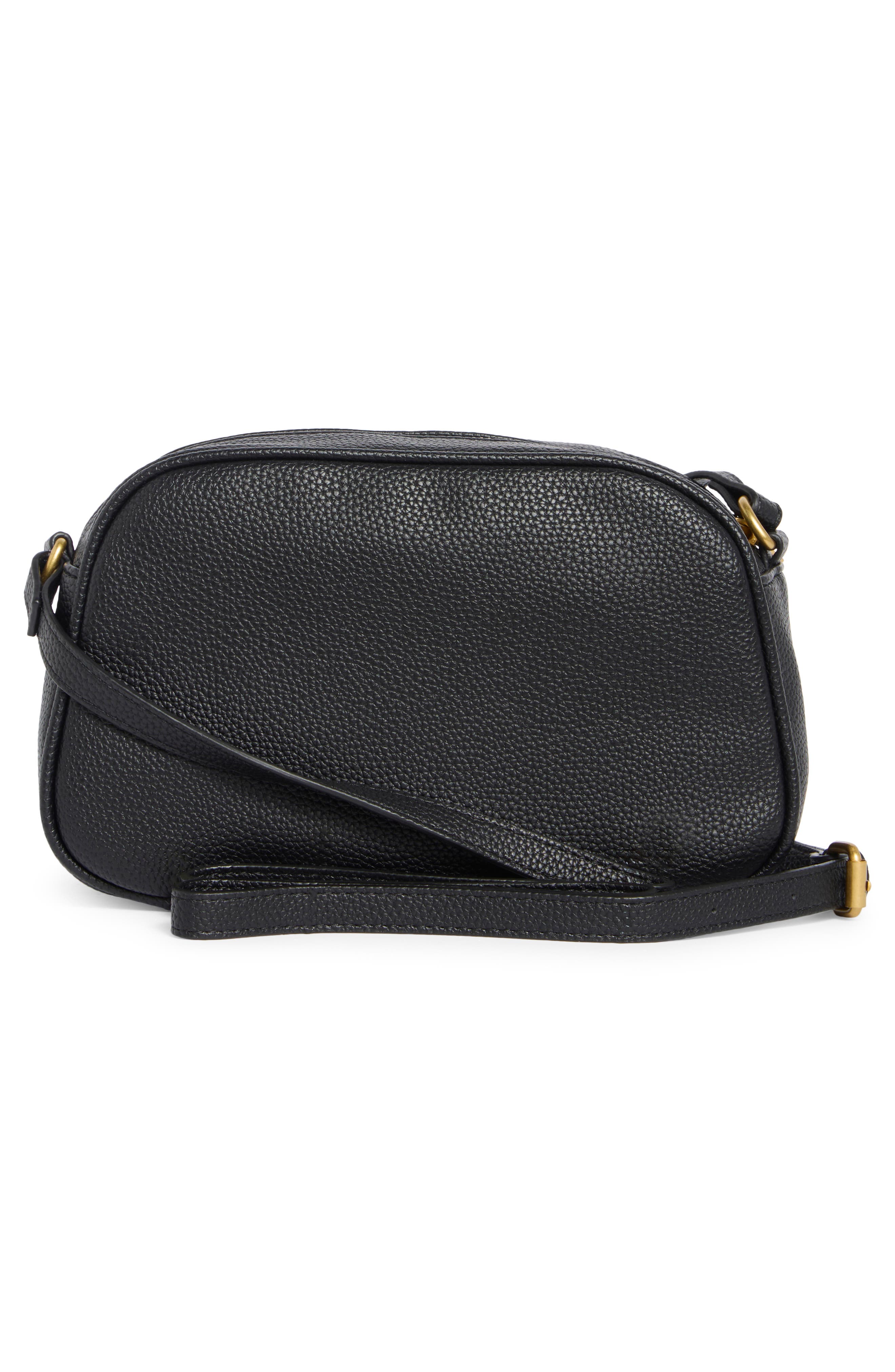 Tahari Trapezoid Camera Crossbody Bag, Alternate, color, Black