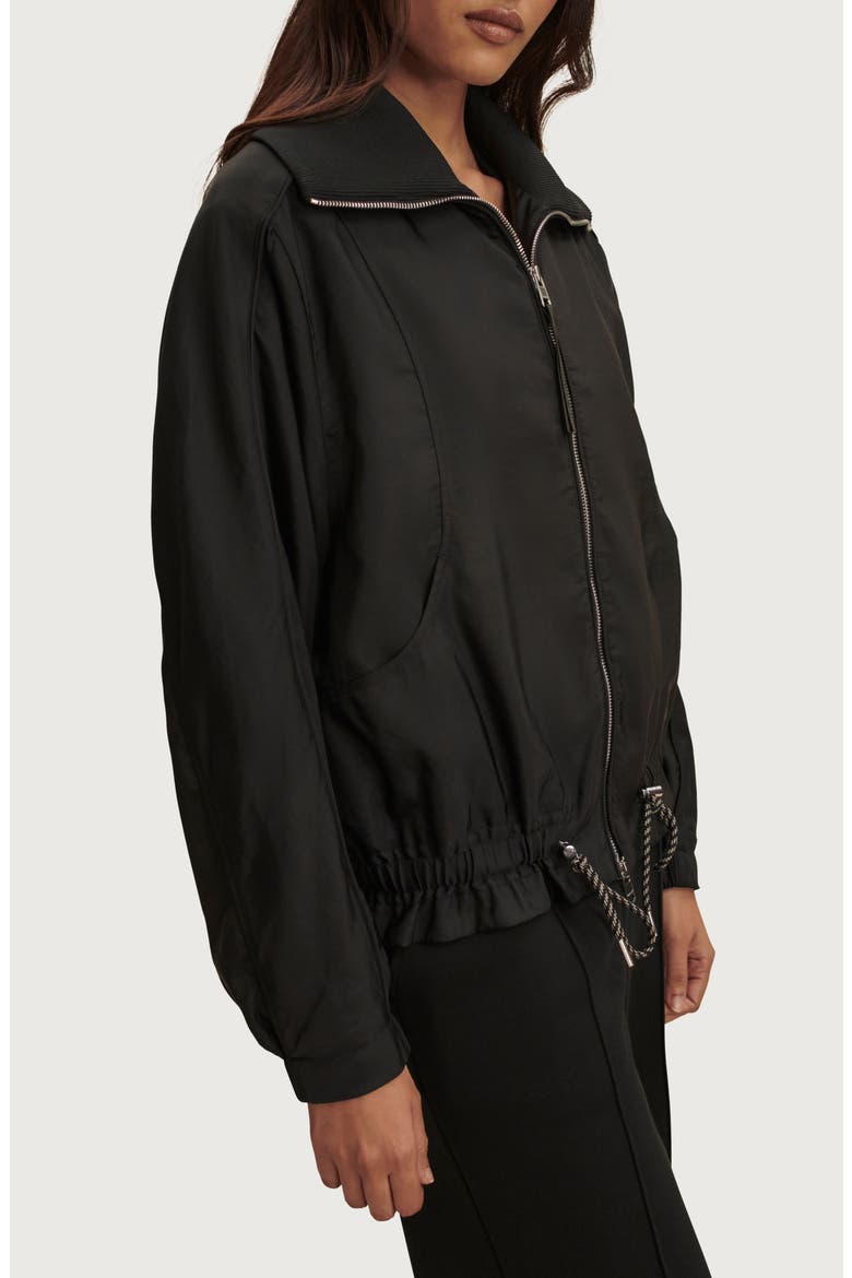 Lotta Blouson Jacket, Alternate, color, BLACK