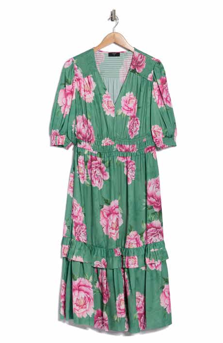 T Tahari Floral Fit & Flare Dress