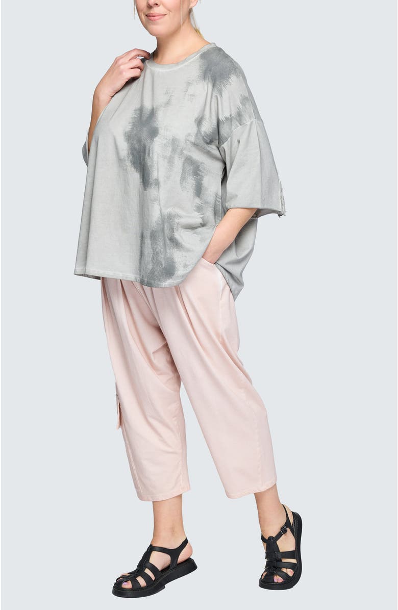 LUUKAA Thalia Garment-Dyed Top, Alternate, color, Ash Grey