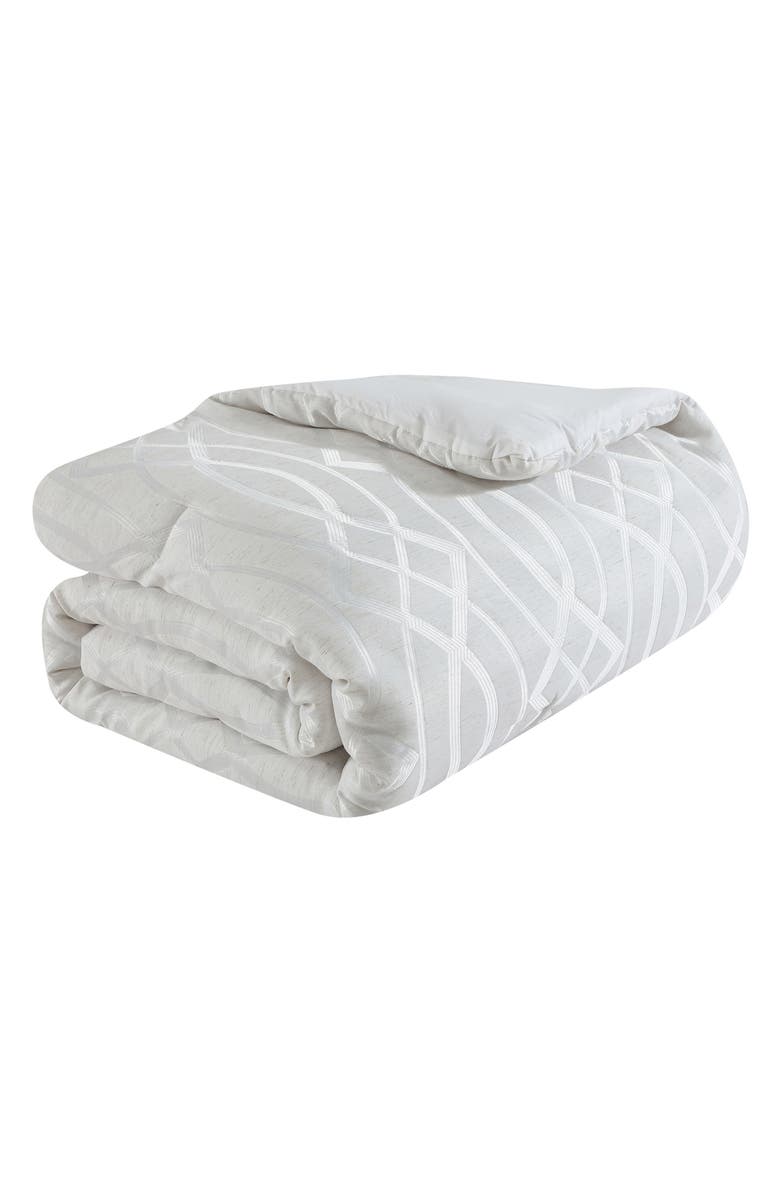 Tahari Trellia 5-Piece King Comforter Set, Main, color, Marshmallow