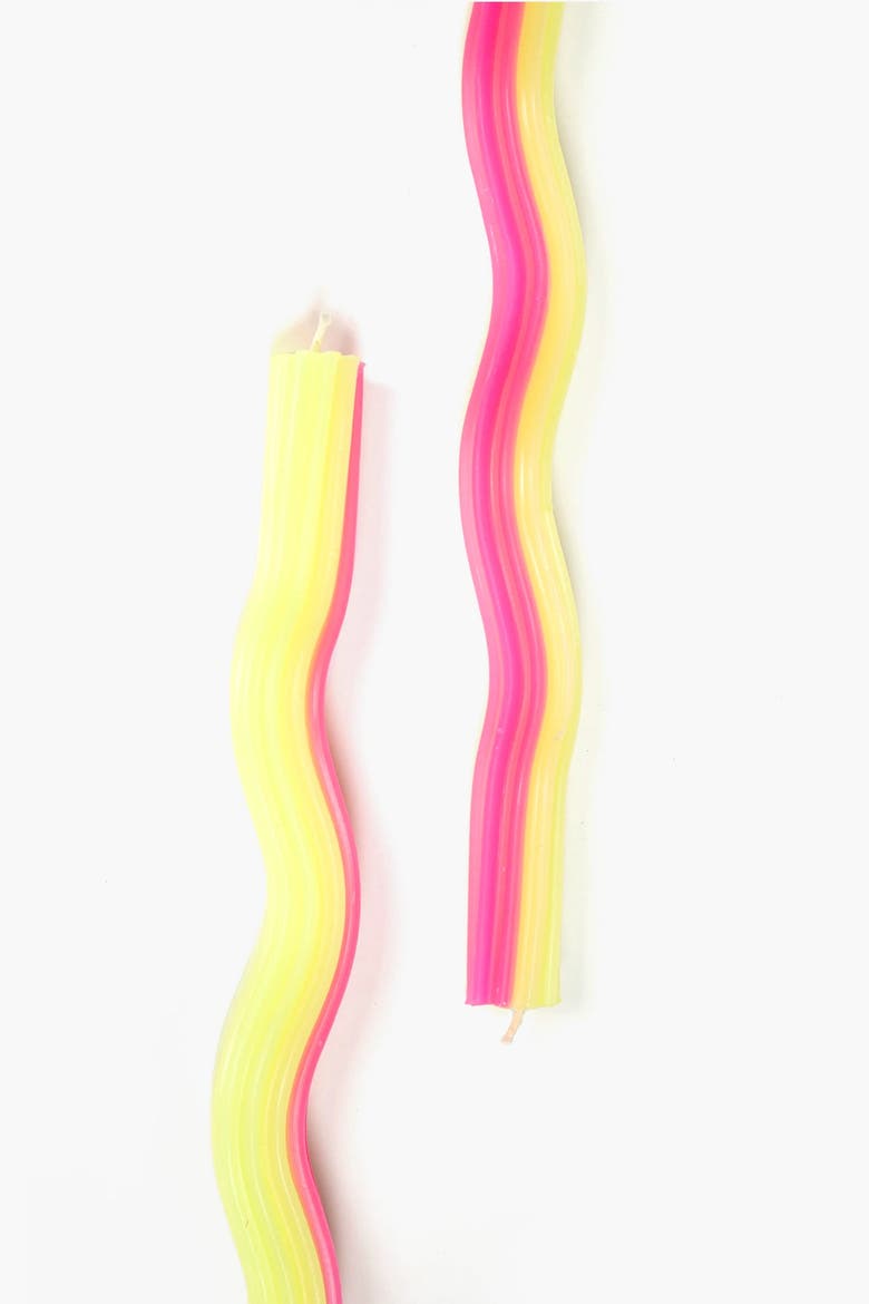 Wiggle Candles, Alternate, color, Yellow/Pink