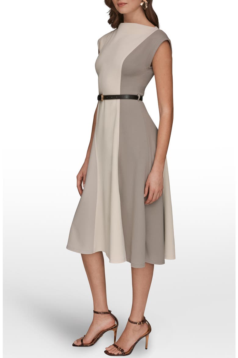Colorblock Sleeveless Midi Dress, Alternate, color, VAPOR/ VELL