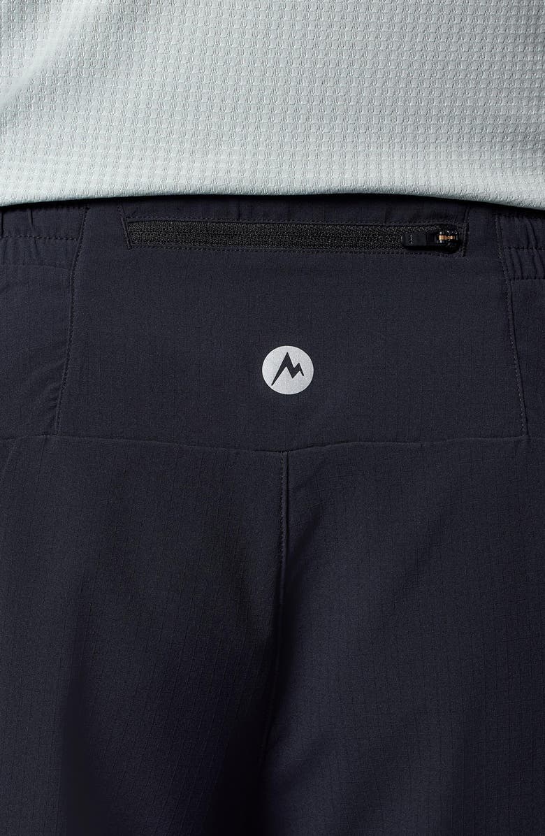 Marmot Upbeat Active Drawstring Shorts, Alternate, color, Black