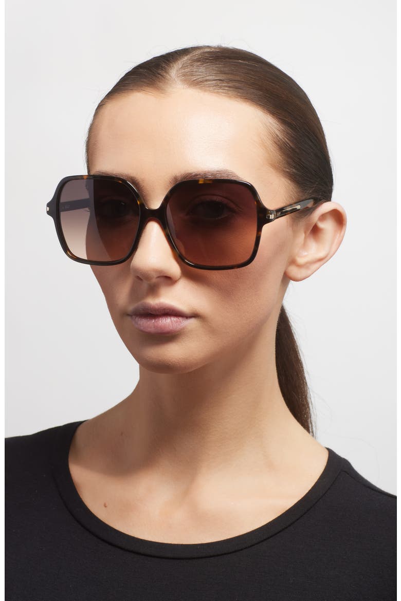 Press Tour 60mm Gradient Square Sunglasses, Alternate, color, NEUTRAL TORT/ DARK FAWN
