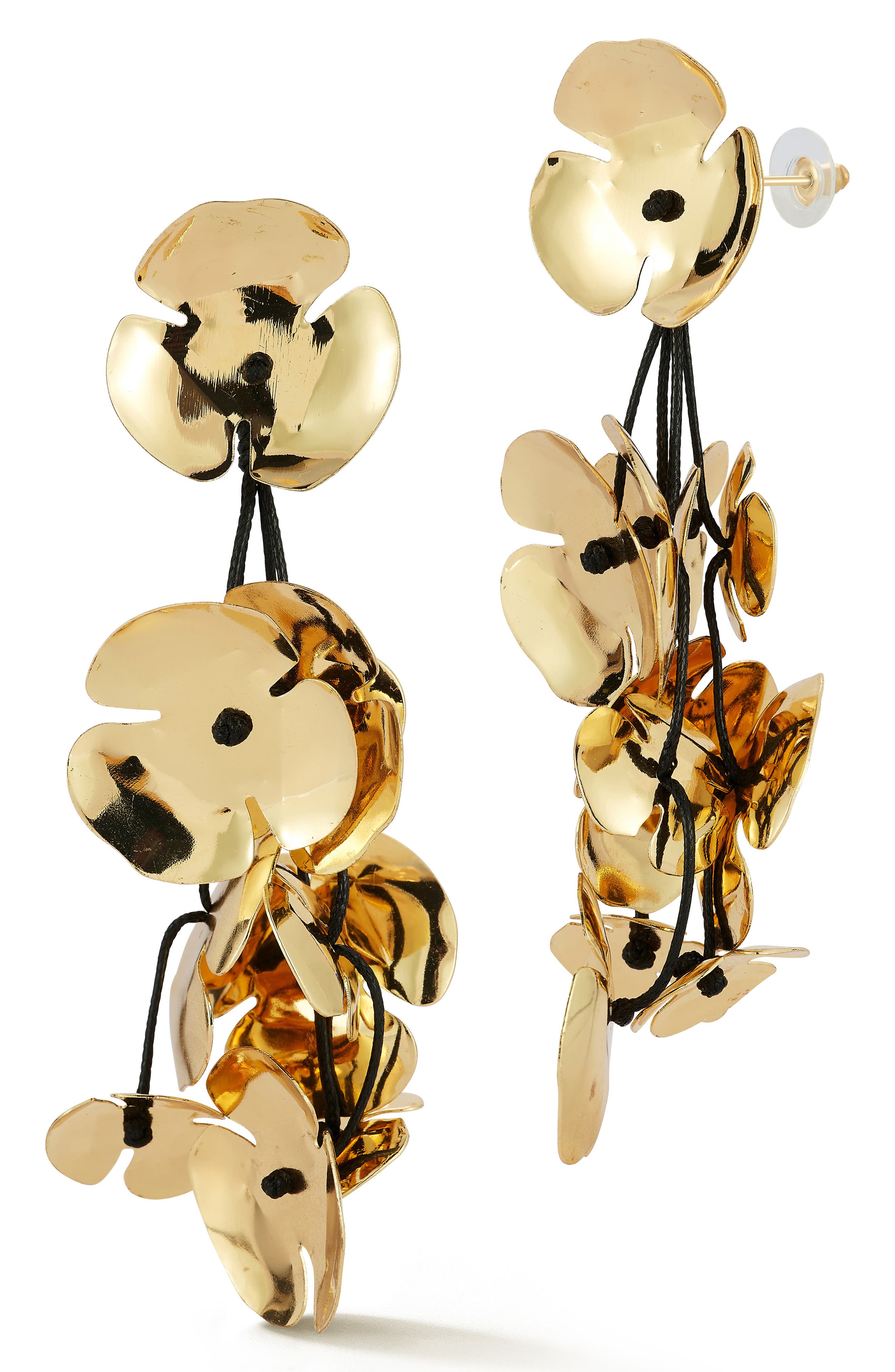 3D Flower Drop Earrings