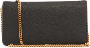折りたたみ財布 VALENTINO GARAVANI VLOGO SIGNATURE LEATHER WALLET Valentino Garavani VLogo Signature Metallic Grainy Calfskin