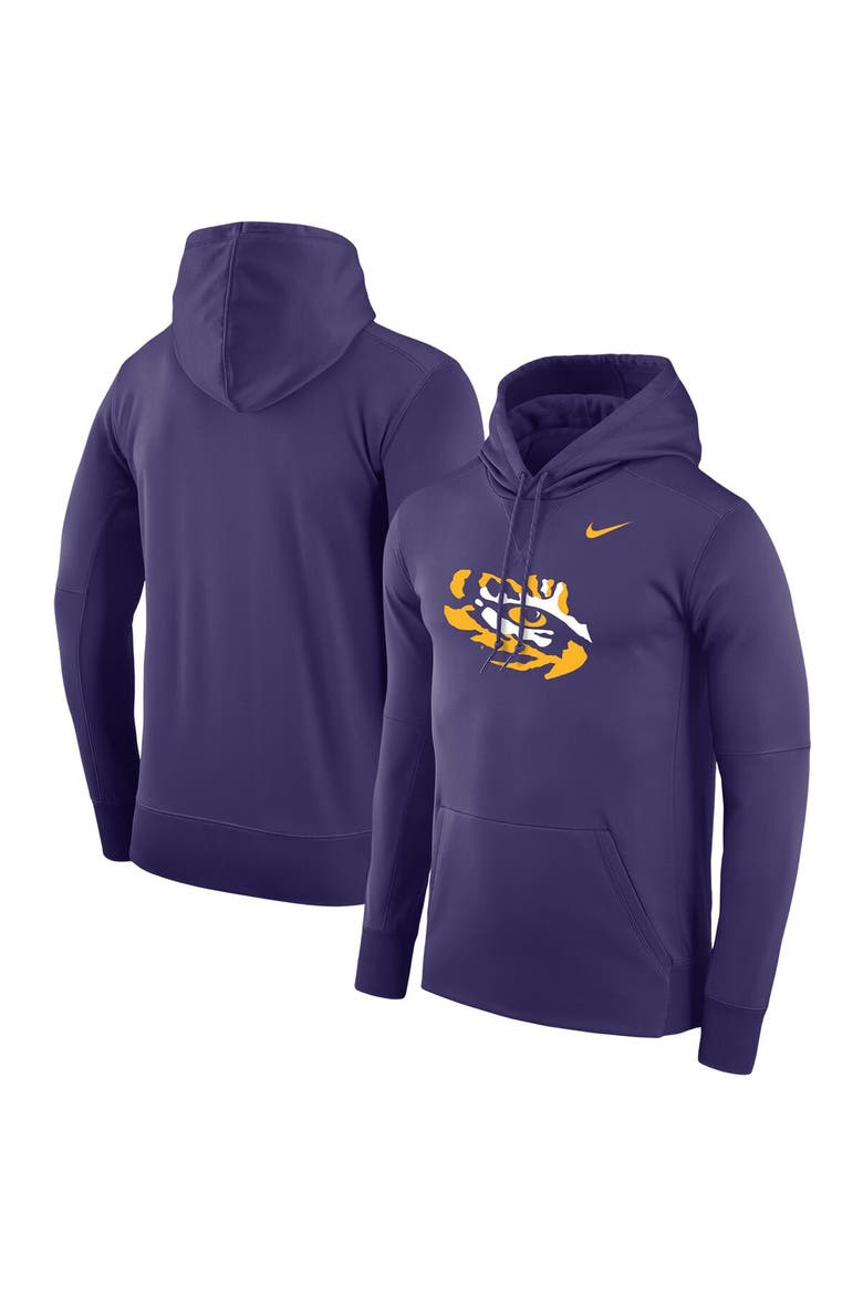 Men's Nike Purple LSU Tigers Performance Pullover Hoodie, Main, color, Purple