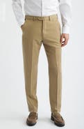 Emporio Armani Tan Flat Front Suit Pants