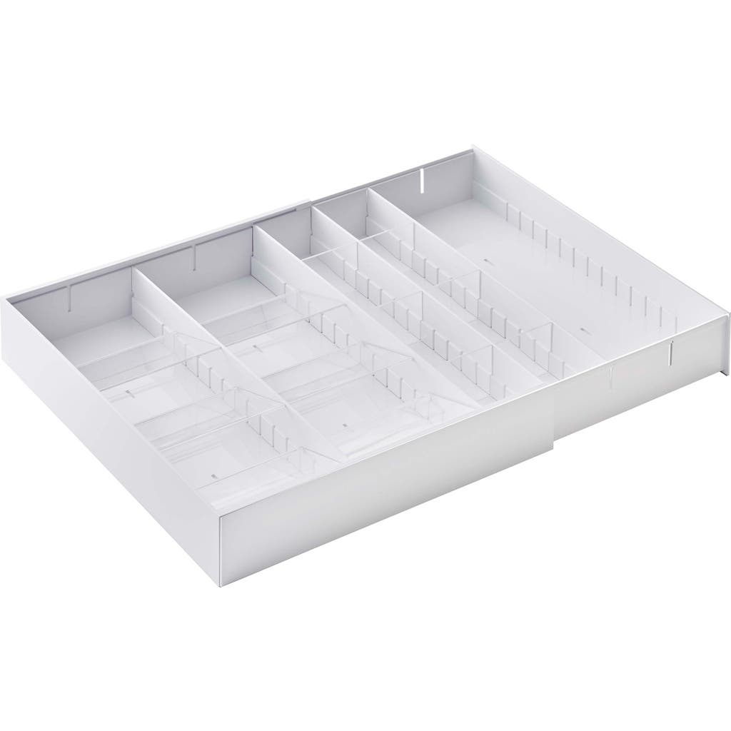 Yamazaki Expandable Cutlery Organizer In White
