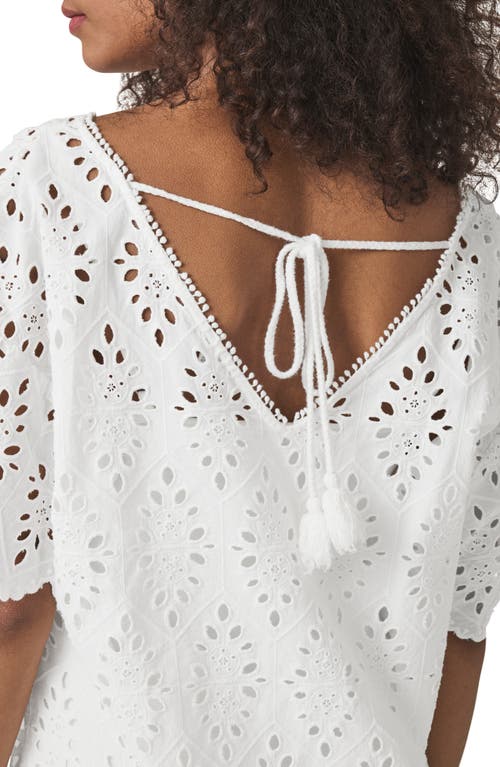 Splendid Cotton Eyelet Minidress In White
