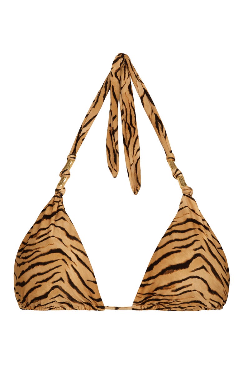 Paula Triangle Bikini Top, Alternate, color, MULTI