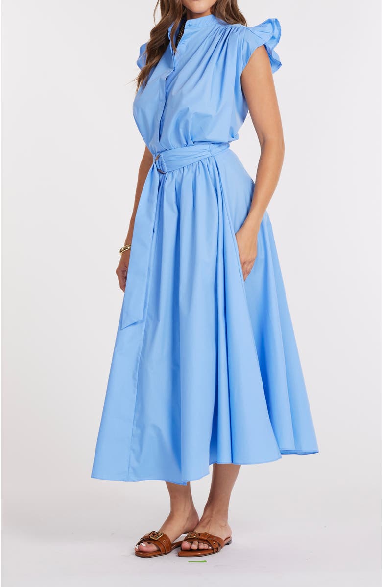 Bishop + Young Camryn Poplin Skirt, Alternate, color, Azure