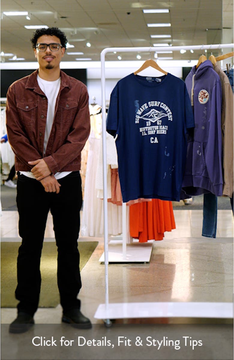 Big Wave Surf Contest Graphic T-Shirt, sales video thumbnail