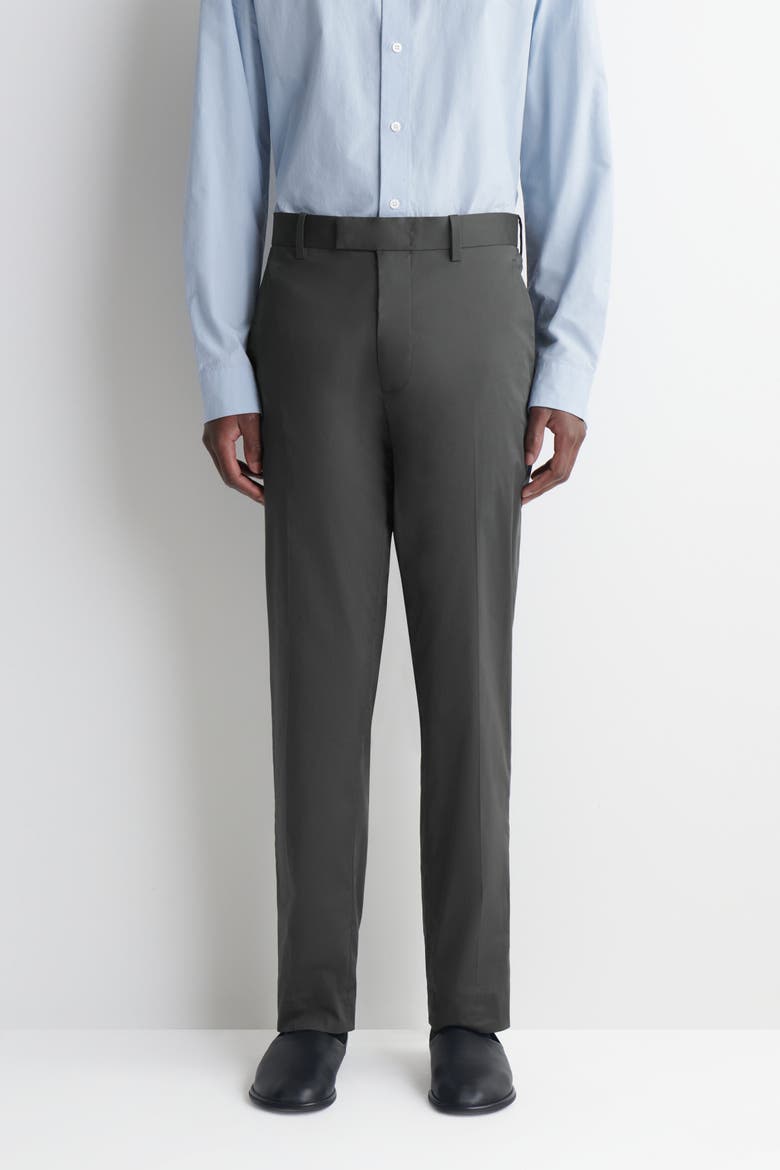 Cotton Slim-fit Pants, Alternate, color, DARK GRAY