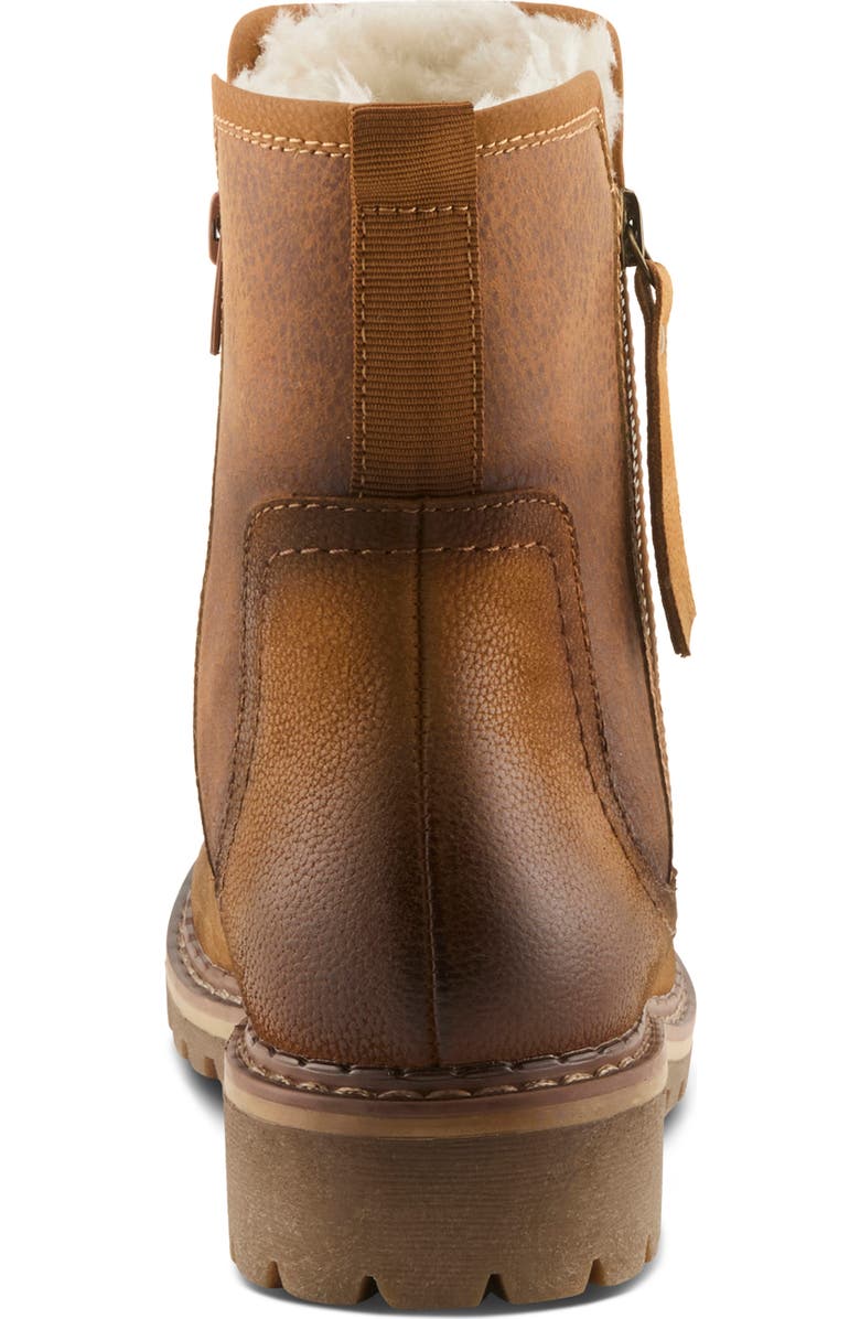 Spring Step Jovany Faux Fur Lined Boot, Alternate, color, Cognac