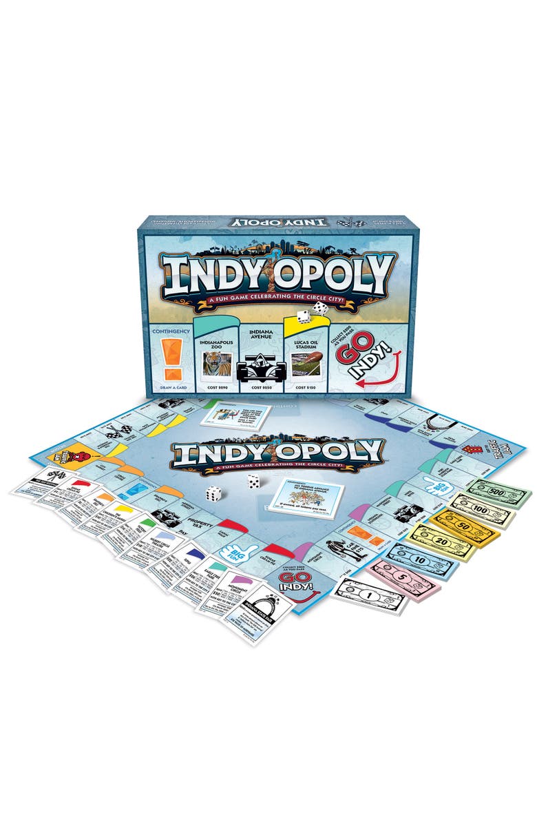 Late for the Sky Indyopoly Indianapolis Themed Family Board Game, Alternate, color, Multicolored