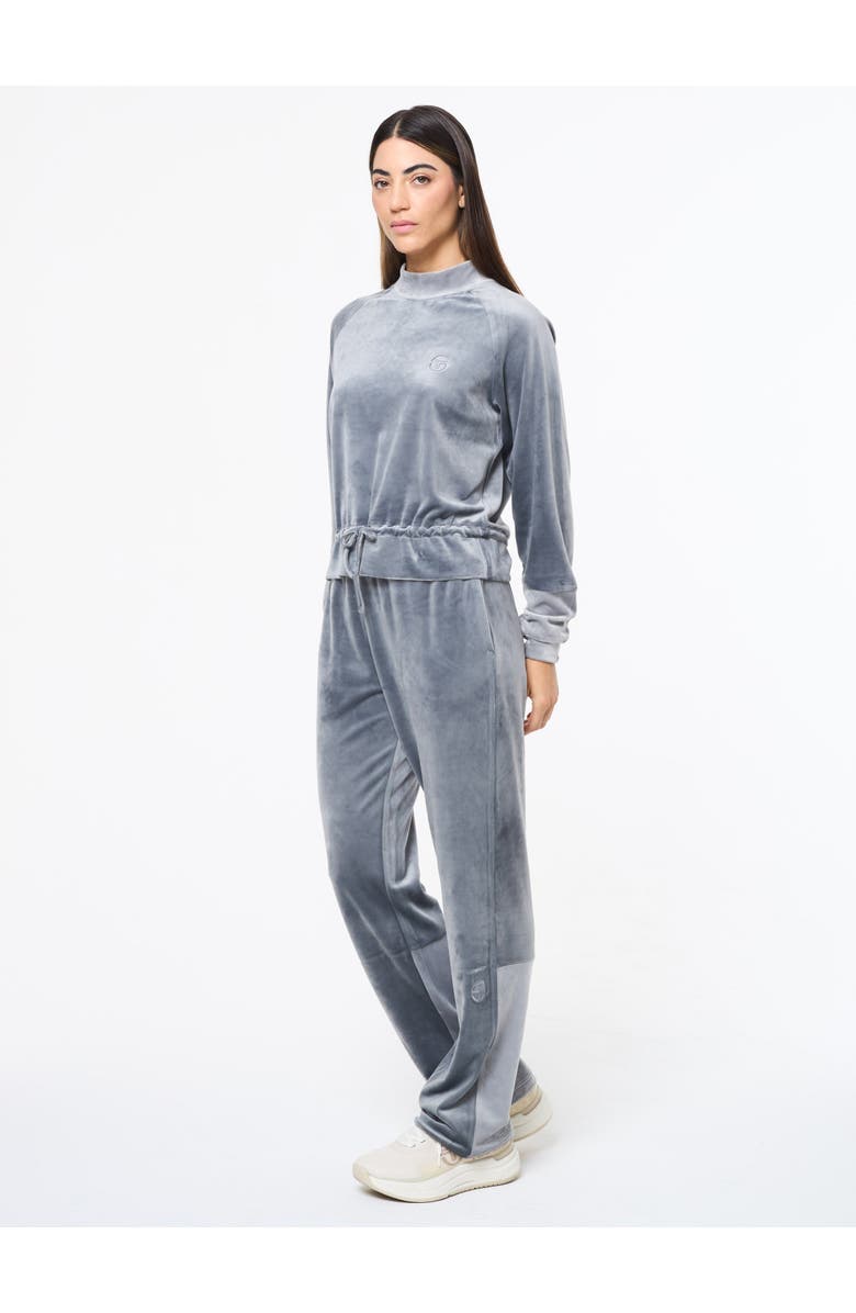 Sergio Tacchini Lina Velour Top, Alternate, color, Quiet Shade