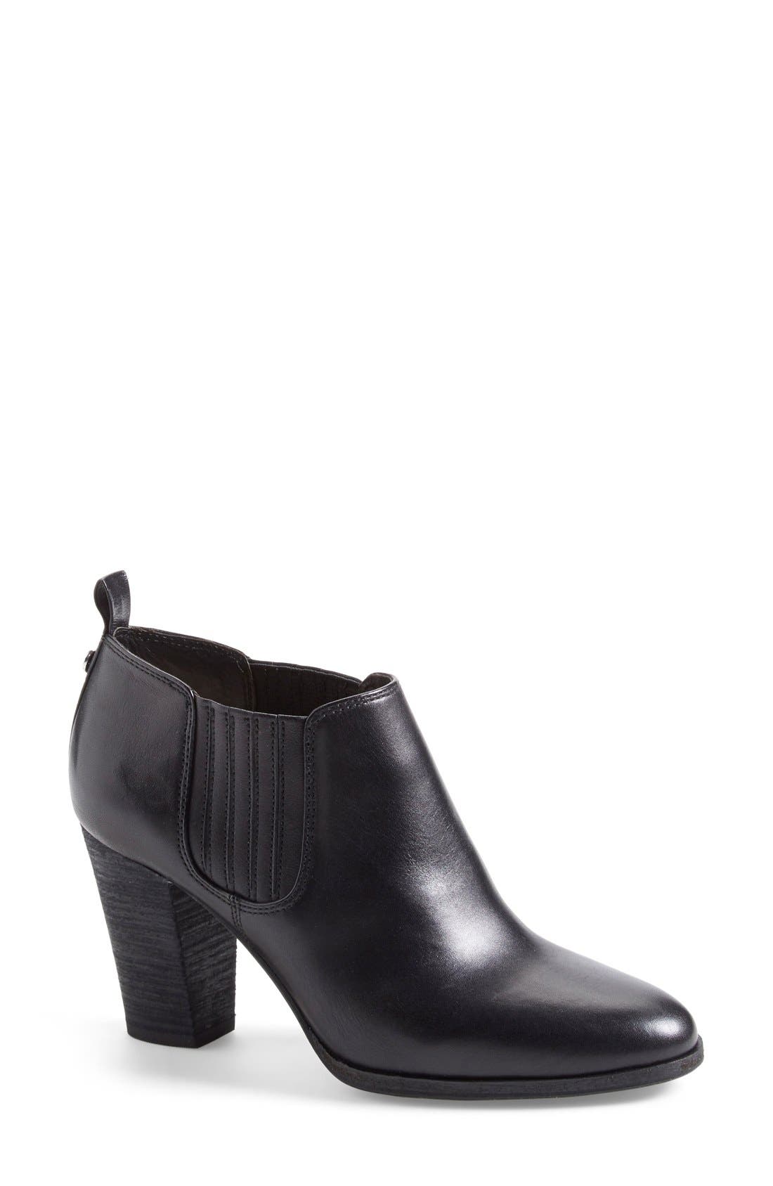'Shaw' Bootie, Main, color, BLACK VACHETTA