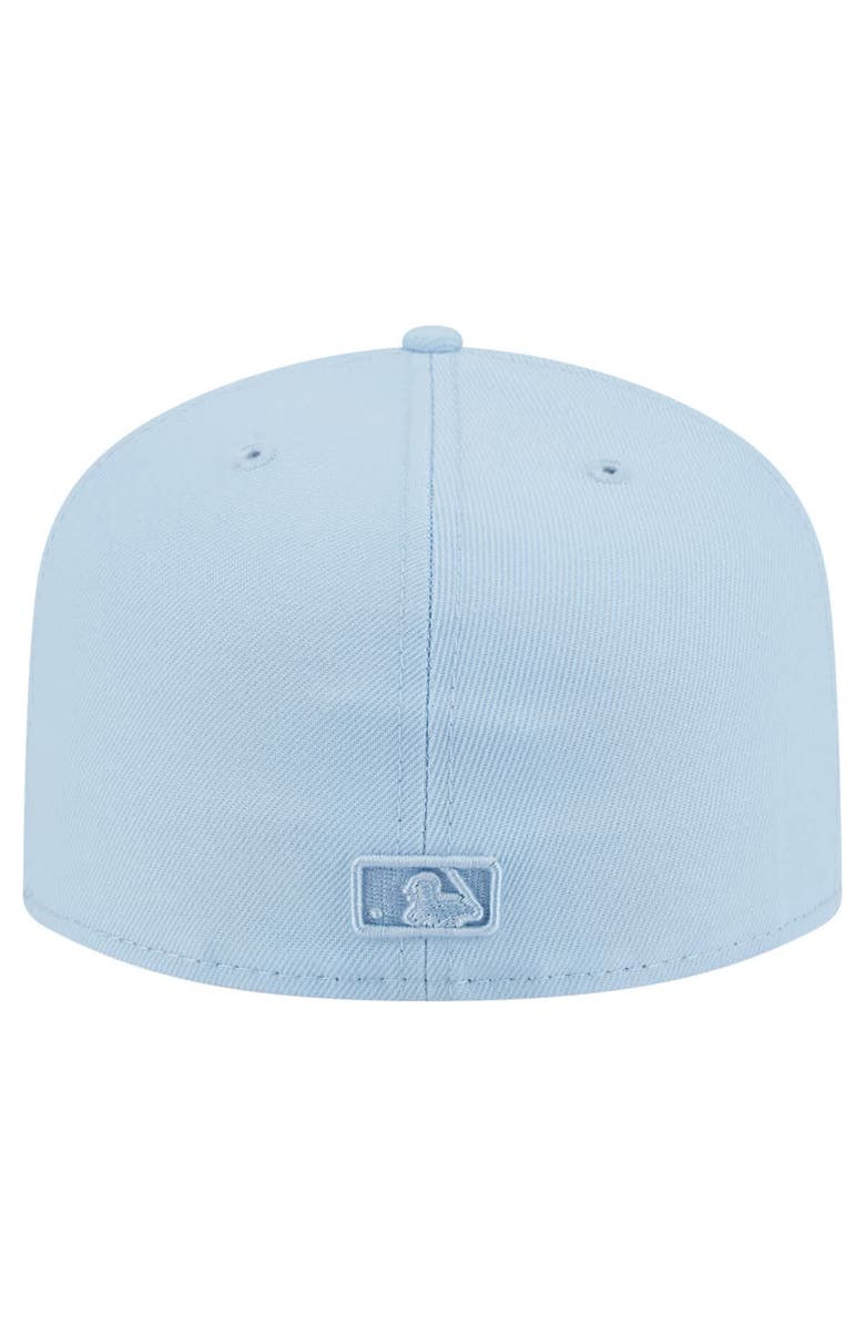 New Era Men's New Era  Light Blue Los Angeles Dodgers Color Pack A-Frame 59FIFTY Fitted Hat, Alternate, color, 