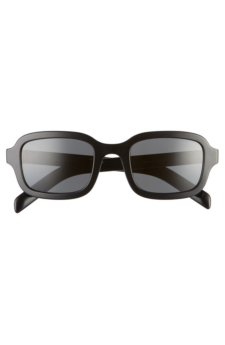 Prada 51mm Rectangle Sunglasses, Alternate, color,