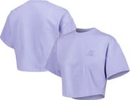 LUSSO Men's Lusso Purple Los Angeles Lakers Nola Faded Tonal Cropped T-Shirt