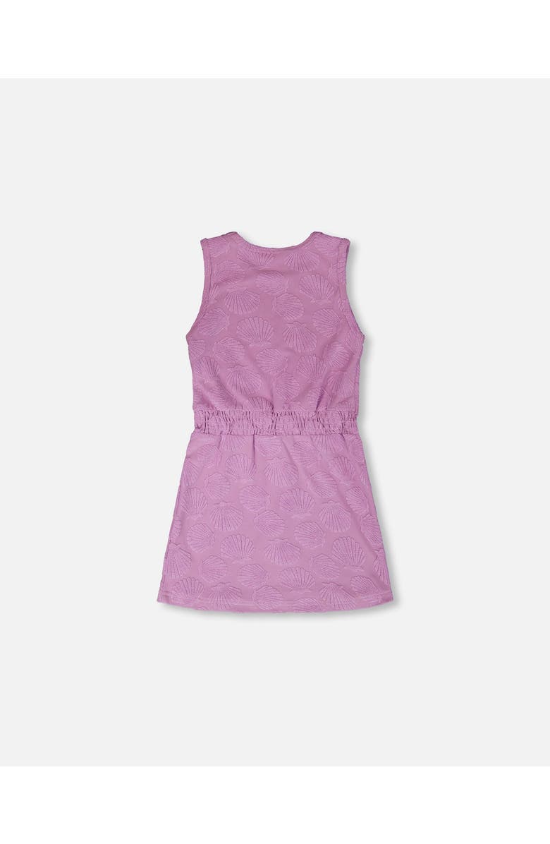Deux par Deux Sleeveless Terry Cloth Beach Dress, Alternate, color, Lilac