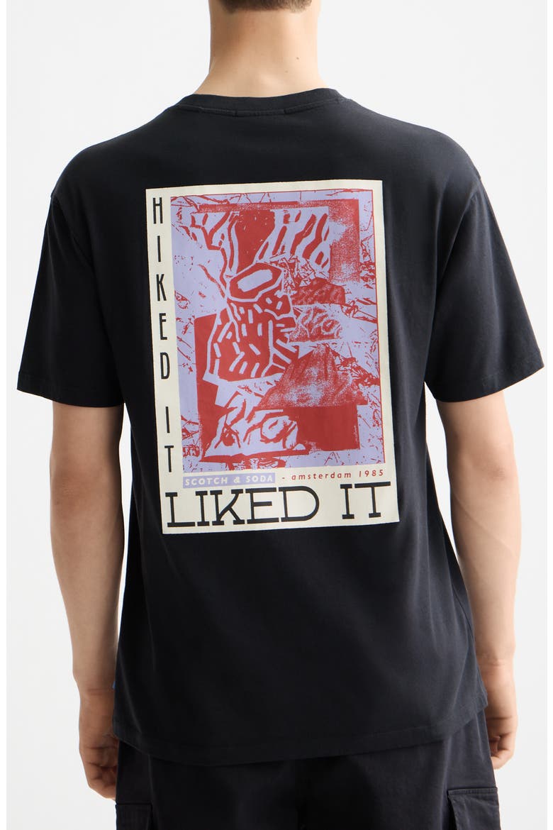 Relaxed Fit Hiked It/Liked It Cotton Graphic T-Shirt, Alternate, color, METEORITE