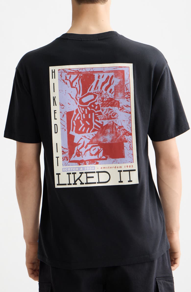 Scotch & Soda Relaxed Fit Hiked It/Liked It Cotton Graphic T-Shirt, Alternate, color, Meteorite