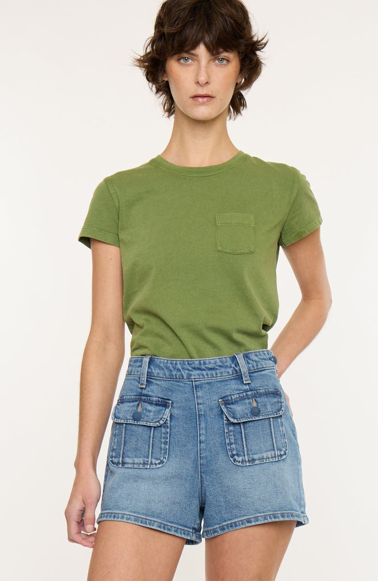 KanCan Sharon High Rise Shorts, Alternate, color, Medium Wash