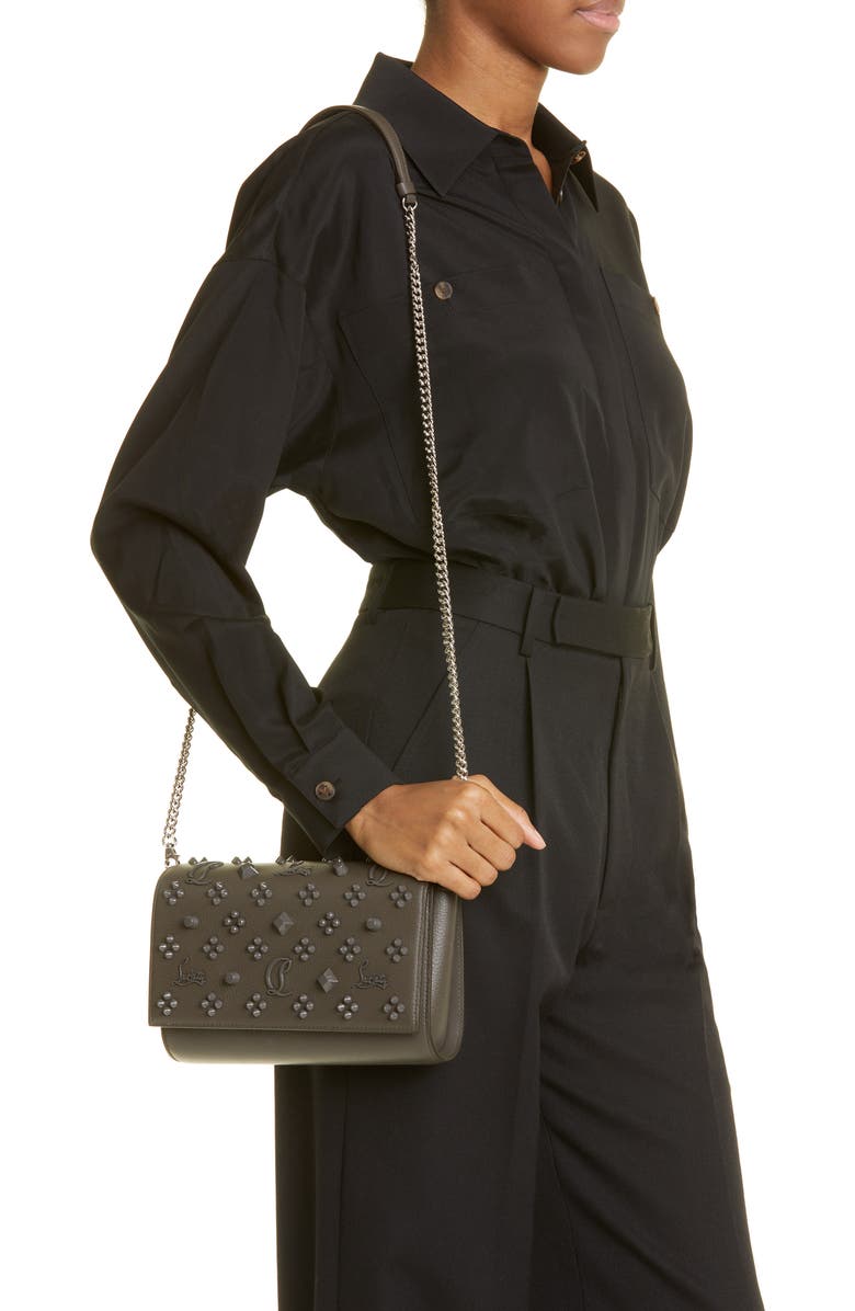 Christian Louboutin Paloma Empire Calfskin Clutch, Alternate, color,